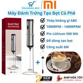  Máy Đánh Trứng Sữa Tạo Bọt Cà Phê Có Giá Đỡ Xiaomi Dễ Dàng Tạo Bọt Vật Liệu An Toàn Cấp Thực Phẩm 