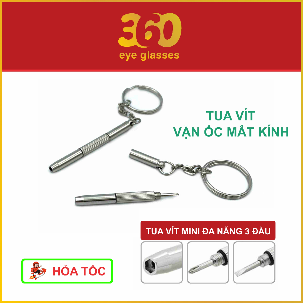 Vít vặn ốc mắt kính đa năng tiện dụng 3 trong 1