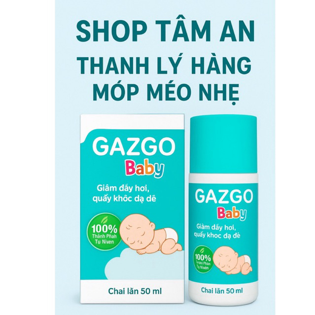 ✅[CHÍNH HÃNG] GAZGO Baby – Chai lăn 50ml của Mega We Care (Herbalmeds+)