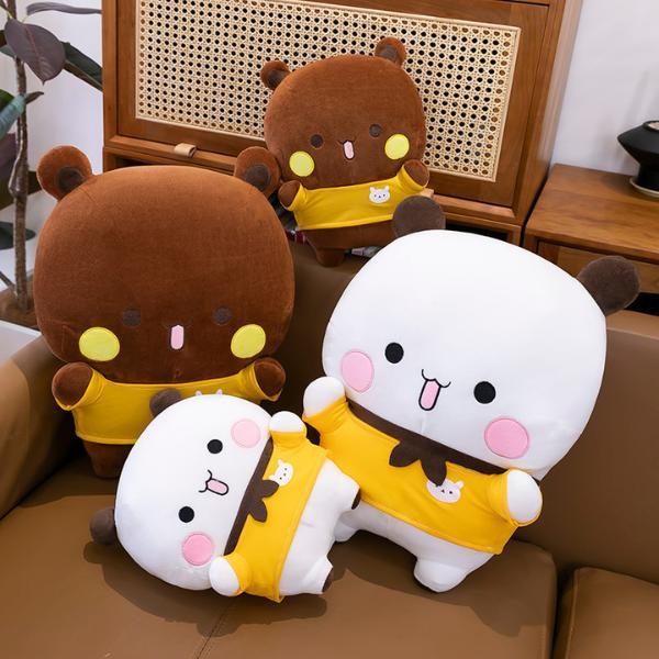 Gấu Bông BuBu Dudu Áo Vàng Mới Nhất – Gối Ôm Tựa Lưng Siêu Mềm, Đáng Yêu, Đồ Chơi Búp Bê BuBu Dễ Thư