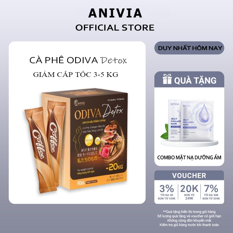 Cà Phê Odiva Coffe tan mỡ cực mạnh, giảm béo giữ dáng đẹp da an toàn