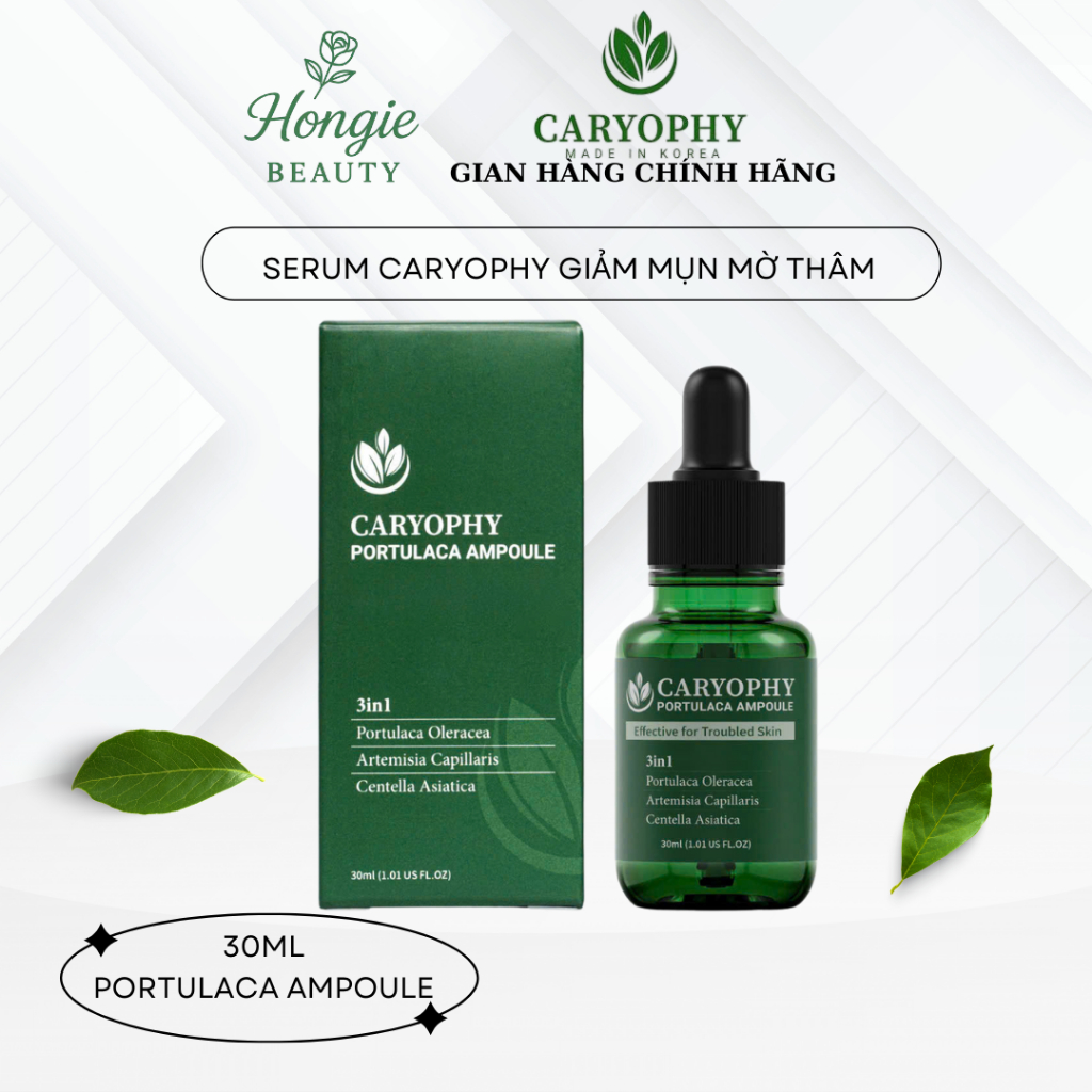 Caryophy Serum giảm mụn mờ thâm Caryophy Portulaca Ampoule 30ml