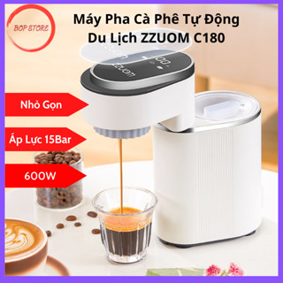 Máy Pha Cà Phê Mini, Máy Pha Cafe Du Lịch Tự Động Áp Suất 15Bar
