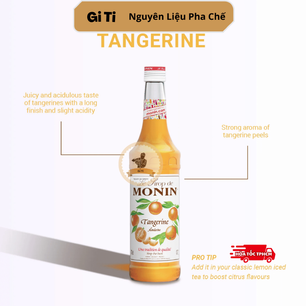 Siro/Syrup Monin Cam Quýt (Monin Tangerine) 700ml