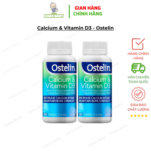 Calcium & Vitamin D3 - Ostelin 130 viên