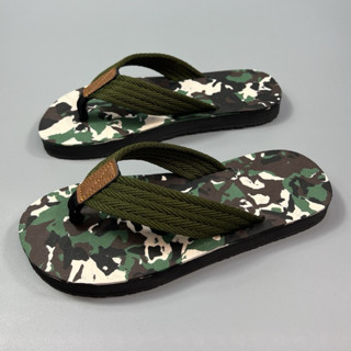  Dép Xỏ Ngón Dép Kẹp Nam Nữ Màu Lính Camo Thời Trang Êm Chân Đế Cao Su Cứng Chống Trượt Chuẩn Size 