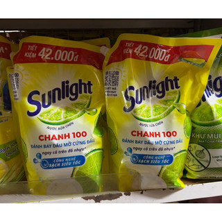 SUNLIGHT Nước Rửa Chén Chanh Túi Mới 3,1kg
