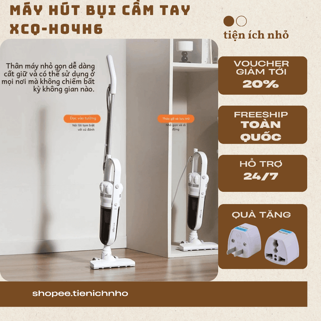 Máy Hút Bụi Cầm Tay Bear XCQ-H04H6 (bản cao cấp)