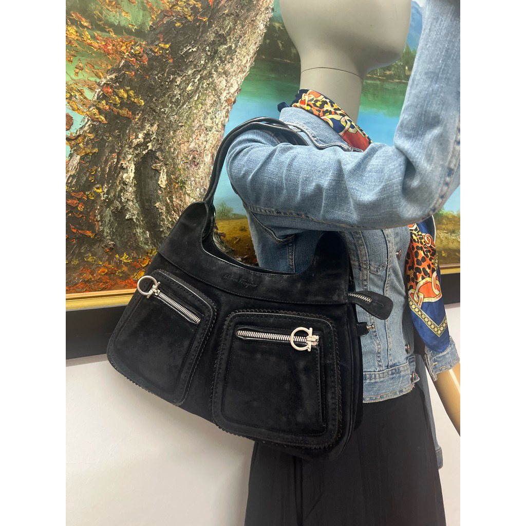 Túi 2nd Salvatore (dòng Gancini ) Au ten ic