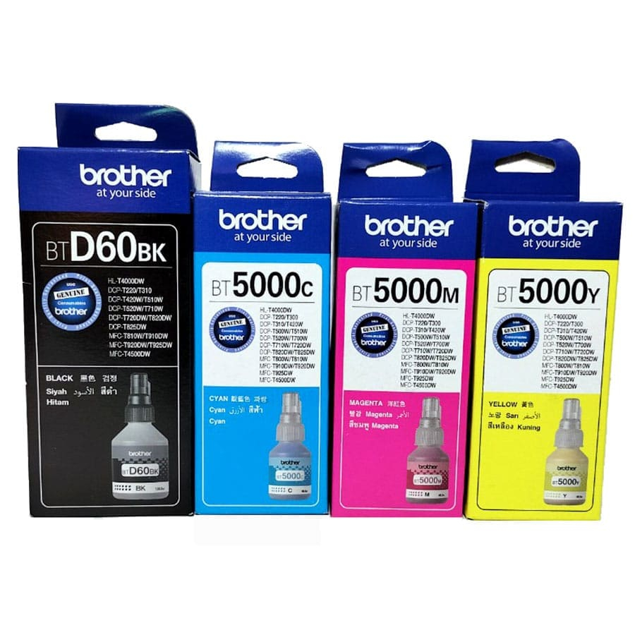 Mực in màu Brother T310, T320, T510W, T710W, T520W, T720W, T820W, T810W, T920W, T910W - BTD60/BT5000