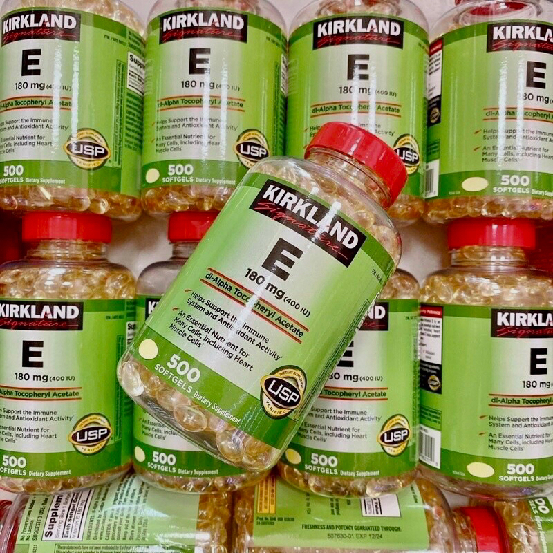 [Date-2028]Vitamin E 180MG 400 IU) KIRKLAND 500VIÊN)