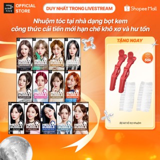 [VNA x MES] Nhuộm tóc mise en scène Hello Bubble 100g công thức cải tiến, dạng bọt bền và lâu tan, tông màu xu hướng