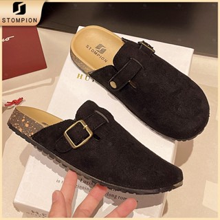 STOMPION Dép sục nam nữ thời trang, kiểu dáng unisex có Đế cao su êm ái dễ phối đồ phù hợp đi làm đi chơi[Tăng 1 size]