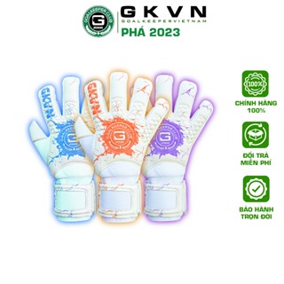 GKVN PHÁ 2024 - Xanh,Cam,Tím - Găng tay thủ môn mút CONTACT siêu dính, siêu bền (Size 7-8-9-10)