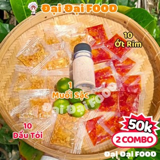 COMBO (Muối Sặc, Dầu Tỏi, Ớt Rim) Gia Vị Ngon Loại 1 Dùng Trộn Bánh Tráng ĐẠI ĐẠI FOOD