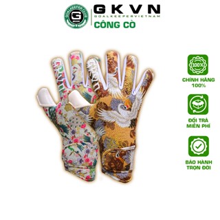 GKVN CÔNG CÒ - Con Công/Con Cò - Găng tay thủ môn giá rẻ mút dính, vải thoáng khí (Size 7-8-9-10)