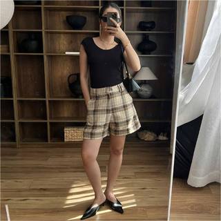 làminapparel - PLAID SHORTS