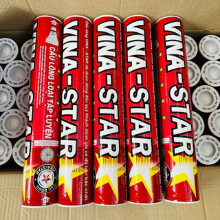 Ống cầu lông ViNaStar đỏ (12quả) hàng chính hãng