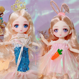 Búp Bê Cho Bé Gái Cao 16cm , Búp Bê Khớp Linh Hoạt, Bup Bê Cho Bé Gái