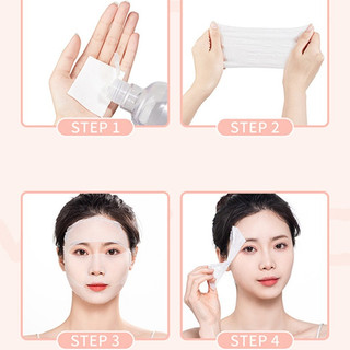Bông Tẩy Trang Maycreate 200 Miếng Chất Vải Mềm Mịn, Miếng Bông Trang Điểm 2 Mặt Dày Dặn Không Xơ