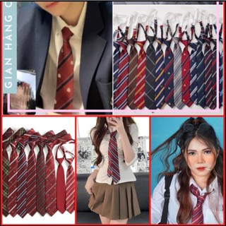 Cà Vạt Nơ JK Kẻ Nhiều Màu Phong Cách Nữ Nam Sinh Nhật Bản,Cà Vạt Thắt Sẵn Dành Cho Học Sinh - Cà vạt Kỷ Yếu -Có Ảnh Thật