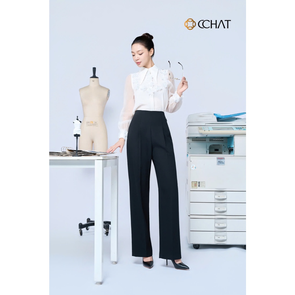 Quần Ống Rộng 𝐂𝐂𝐇𝐀𝐓 Cạp Cao Dáng Đứng Chất Tuytsi Cao Cấp 13QDS2015DT | BigBuy360 - bigbuy360.vn
