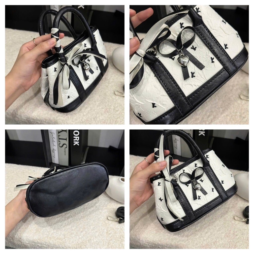 Túi xách cầm tay họa tiết nơ xinh xắn, dễ thương - DK172 | BigBuy360 - bigbuy360.vn