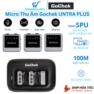  Mic Thu Âm Không Dây Gochek Ultra Plus Thiết Bị Chuyên Nghiệp Đa Thiết Bị Đa Chức Năng Chính Hãng 