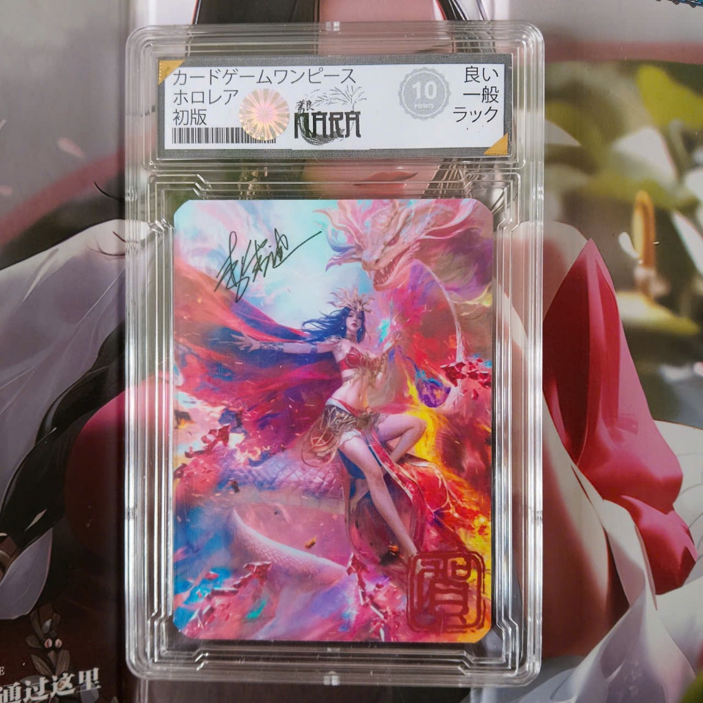 Tranh Thẻ signed My đỗ toa trong đấu phá thương Khung slab label 10 Point Nf4 40 psa