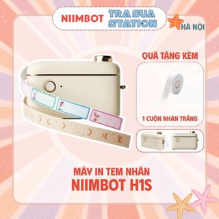 NIIMBOT H1S Máy in nhãn cầm tay Bluetooth phù hợp in label, nhãn trang trí cho văn phòng và gia đình - Bảo Hành 12T