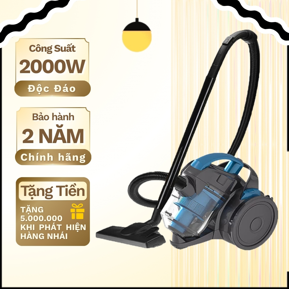 Máy hút bụi cầm tay SK3381 công suất cực mạnh 2000W hút được bụi mịn và dễ dàng di chuyển