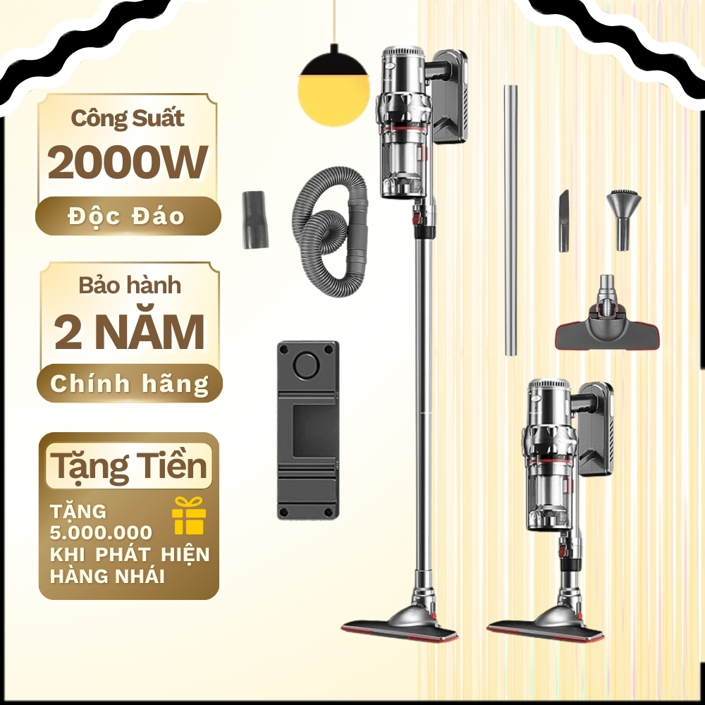 Máy hút bụi cầm tay LOẠI CÓ DÂY SK-3378 công suất 2000W, lực hút cực mạnh, làm sạch dễ dàng mọi ngách - SK3378