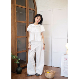  MODEN - Áo babydoll nữ áo kiểu cổ sen - DONA 