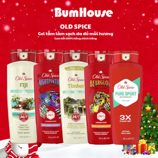 Sữa tắm Gel Nam Old Spice 473ml 532ml m 887ml Timber Bearglove Fiji Wolfthorn Pure Sport Fresh Tắm gội 2in1 Made in USA 