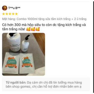 Gomez Kem Body Dưỡng Ẩm & Làm Mềm Da. - Nâng Tone Cho Mọi Loại Da Với Chiết Xuất Tự Nhiên Giàu Dưỡng Chất