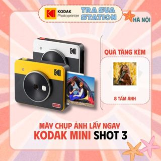 Máy chụp ảnh lấy ngay Kodak Mini Shot 3 Retro C300R - Hàng chính hãng - Bảo hành 1 năm - Tặng kèm 8 tấm ảnh