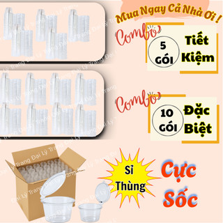 ( SET 500 ) Hủ sốt nắp liền 60ml , 100ml đựng sốt , đựng nước chấm , đựng panacotta _ đại lý trang