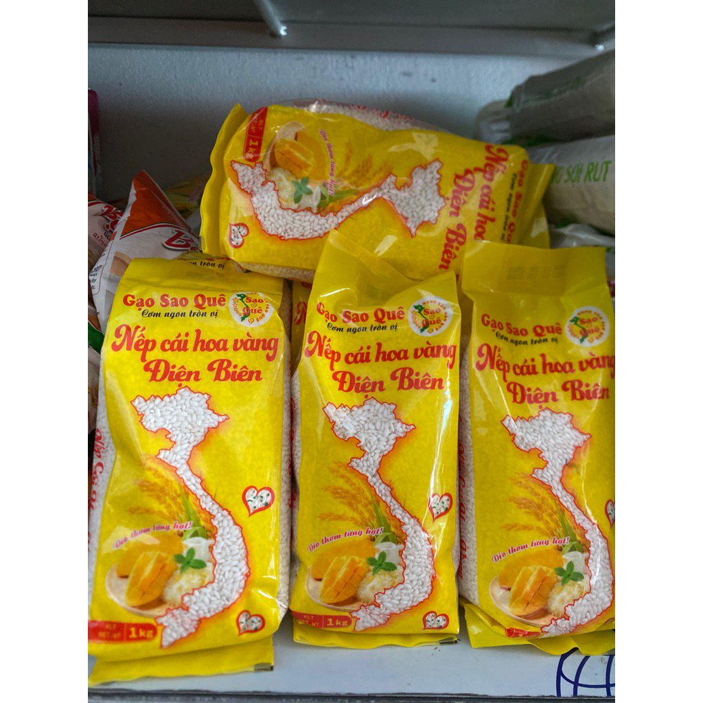 nếp cái hoa vàng điện Biên gạo sao Quê