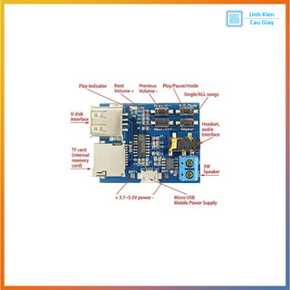 Module Đọc Thẻ SD + USB MP3 Phát Nhạc