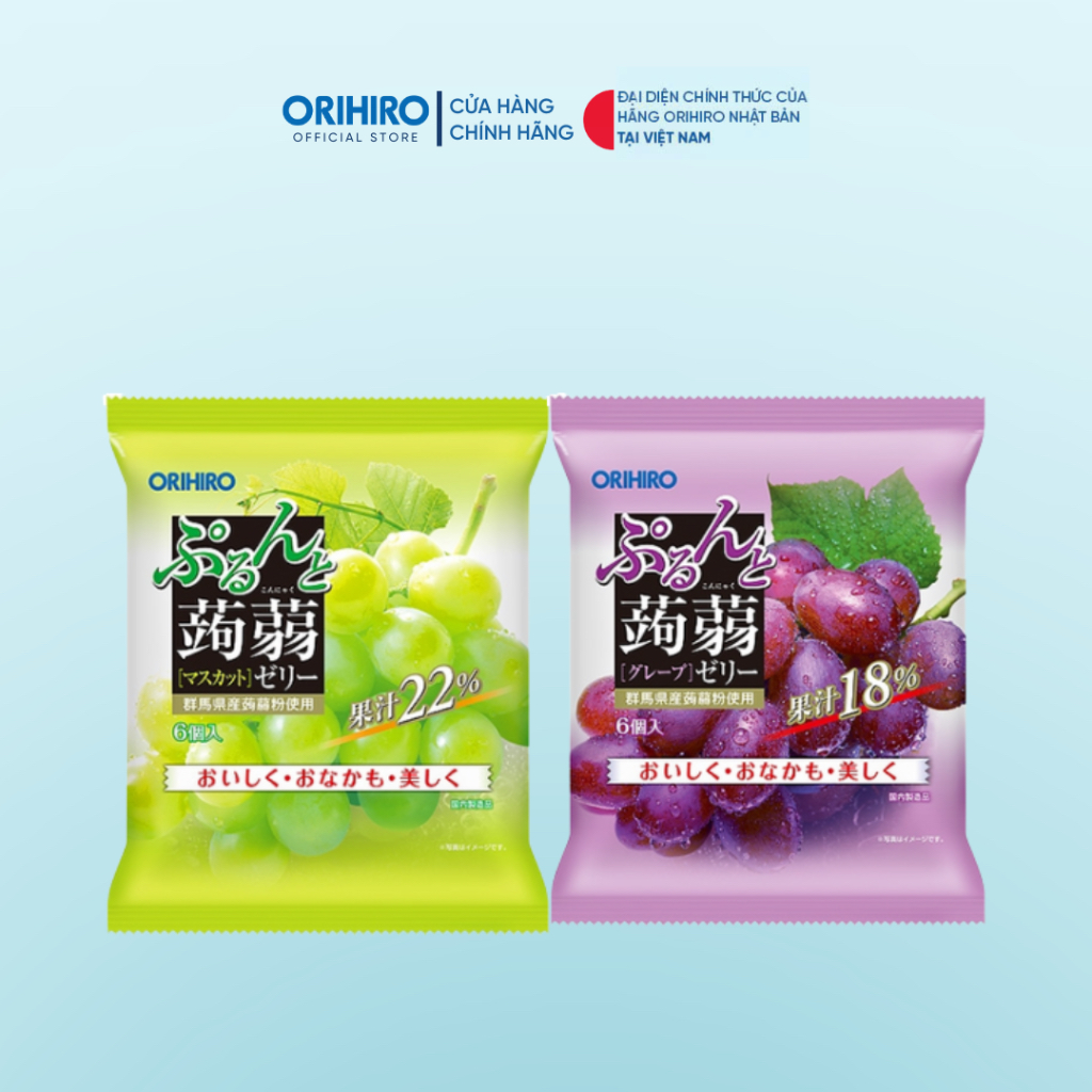 Thạch trái cây Orihiro 6 chiếc/gói