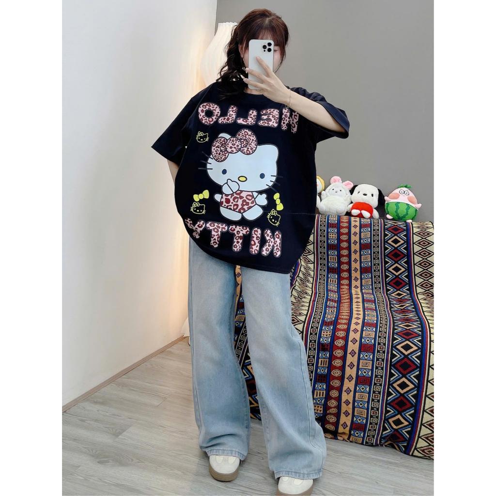 ( DEAL MỞ BÁN ) ÁO PHÔNG KITTY BOXY FOM RỘNG MÈO NHÚN NHẢY | BigBuy360 - bigbuy360.vn