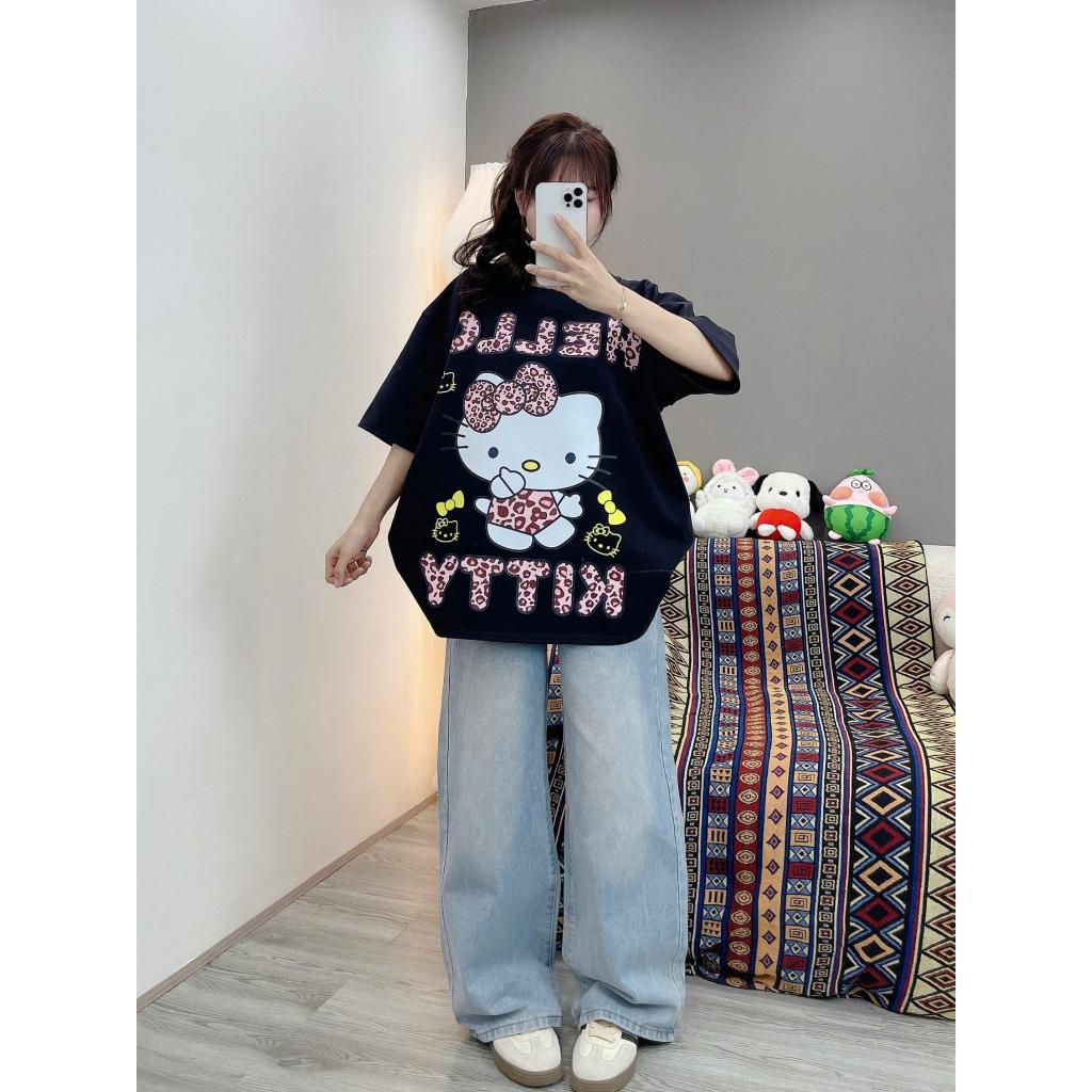( DEAL MỞ BÁN ) ÁO PHÔNG KITTY BOXY FOM RỘNG MÈO NHÚN NHẢY | BigBuy360 - bigbuy360.vn