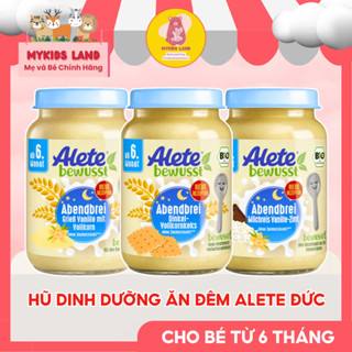 [DATE T10.2026] Hũ Dinh Dưỡng Ăn Liền ALETE Hữu Cơ Vị Bánh Quy - Vani Đức Cho Bé Ăn Dặm Từ 6M+ Hũ Dinh Dưỡng Ăn Đêm 190g