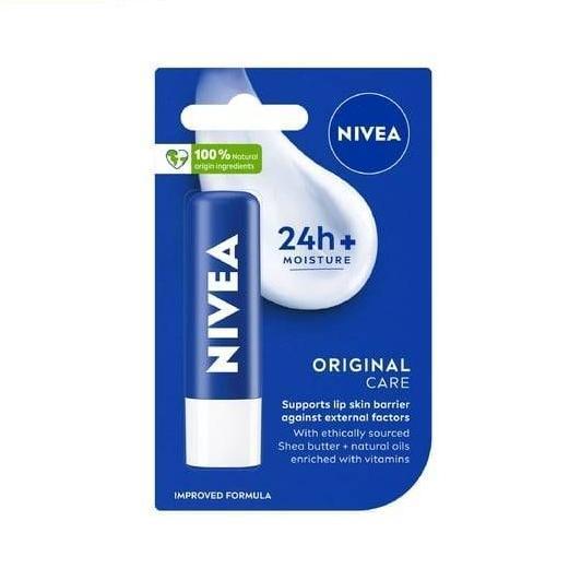 Son dưỡng ẩm Nivea Original giúp dưỡng ẩm sâu, làm mềm môi (4.8g)