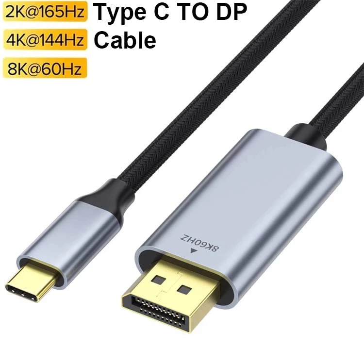 [8K60hz/k120hz]Dây Cáp Chuyển Đổi Cổng USB Type C Sang Displayport DP 8k60hz Cho Điện thoại Laptop T