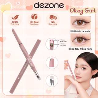 DEZONE Bút kẻ mắt Phấn mắt Làm sáng mắt Vẽ đường viền mắt