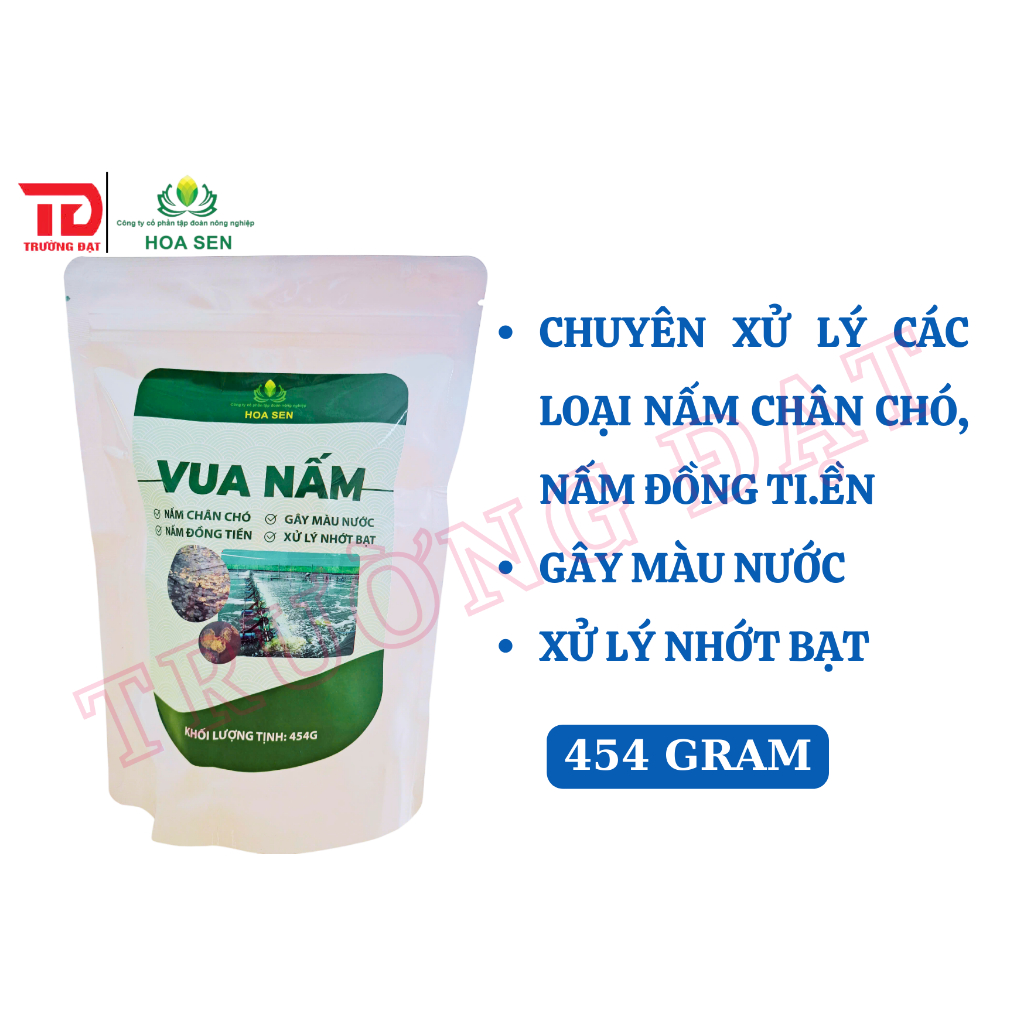 VUA NẤM – Chuyên xử lý các loại nấm chân chó, nấm đồng tien gây màu nước và xử lý nhớt bạt