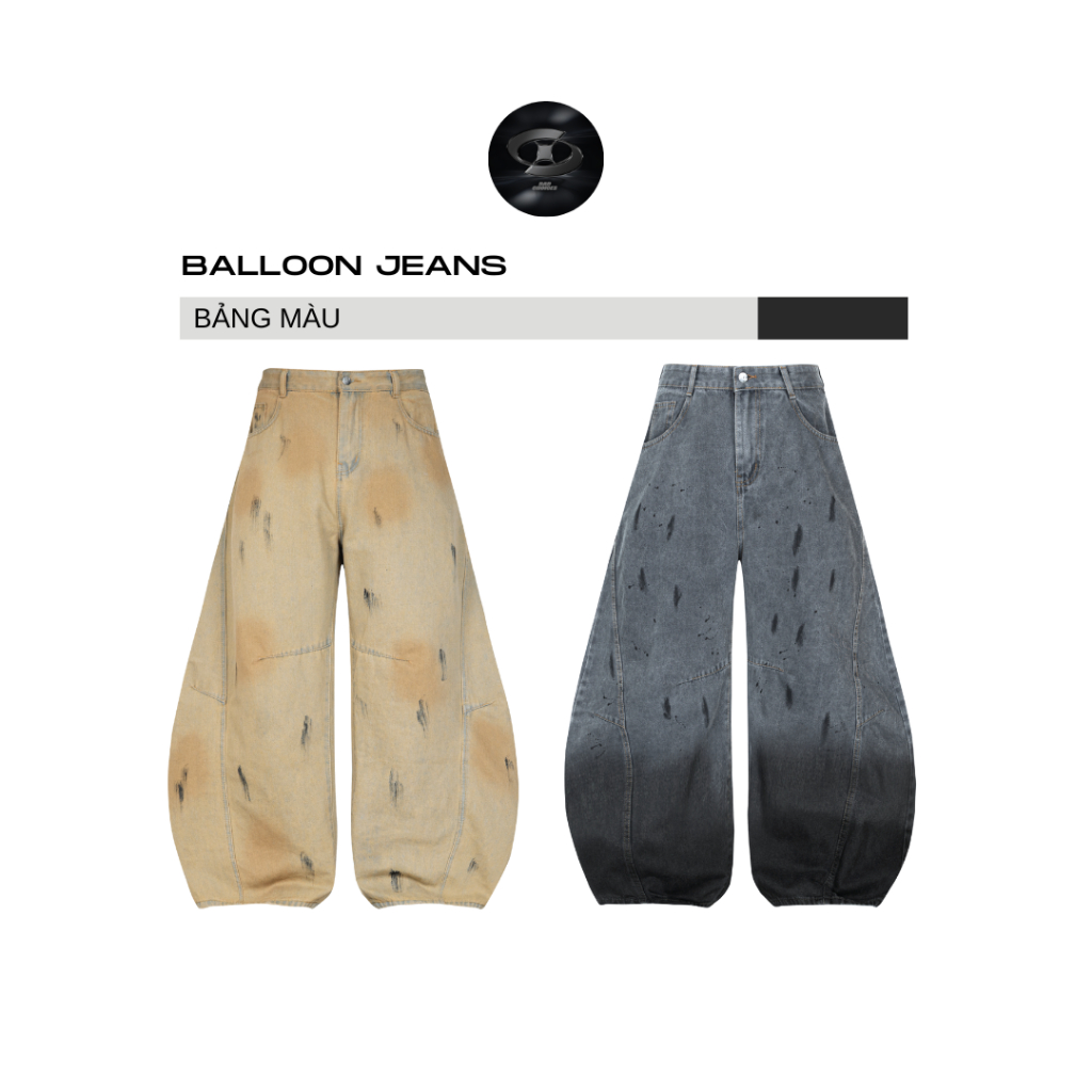 Bad Choices | Quần Wide-leg Balloon Jeans ống rộng StreetStyle