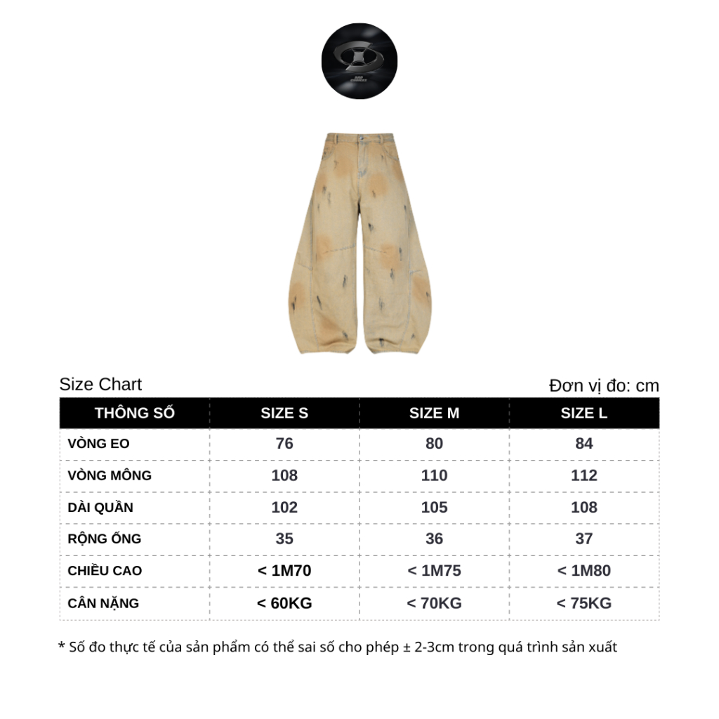 Bad Choices | Quần Wide-leg Balloon Jeans ống rộng StreetStyle | BigBuy360 - bigbuy360.vn