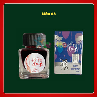 Mực bơm bút máy happyday - phù hợp với bút mực